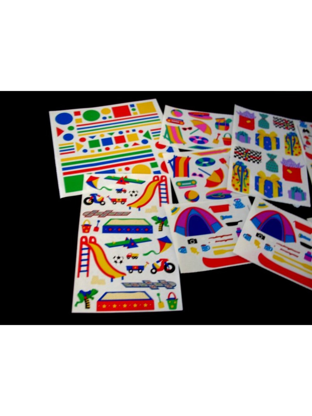 Mrs. Grossman Lot Stickers, 25 block Camping, Bear Fishing, Picnic, Outdoor Play